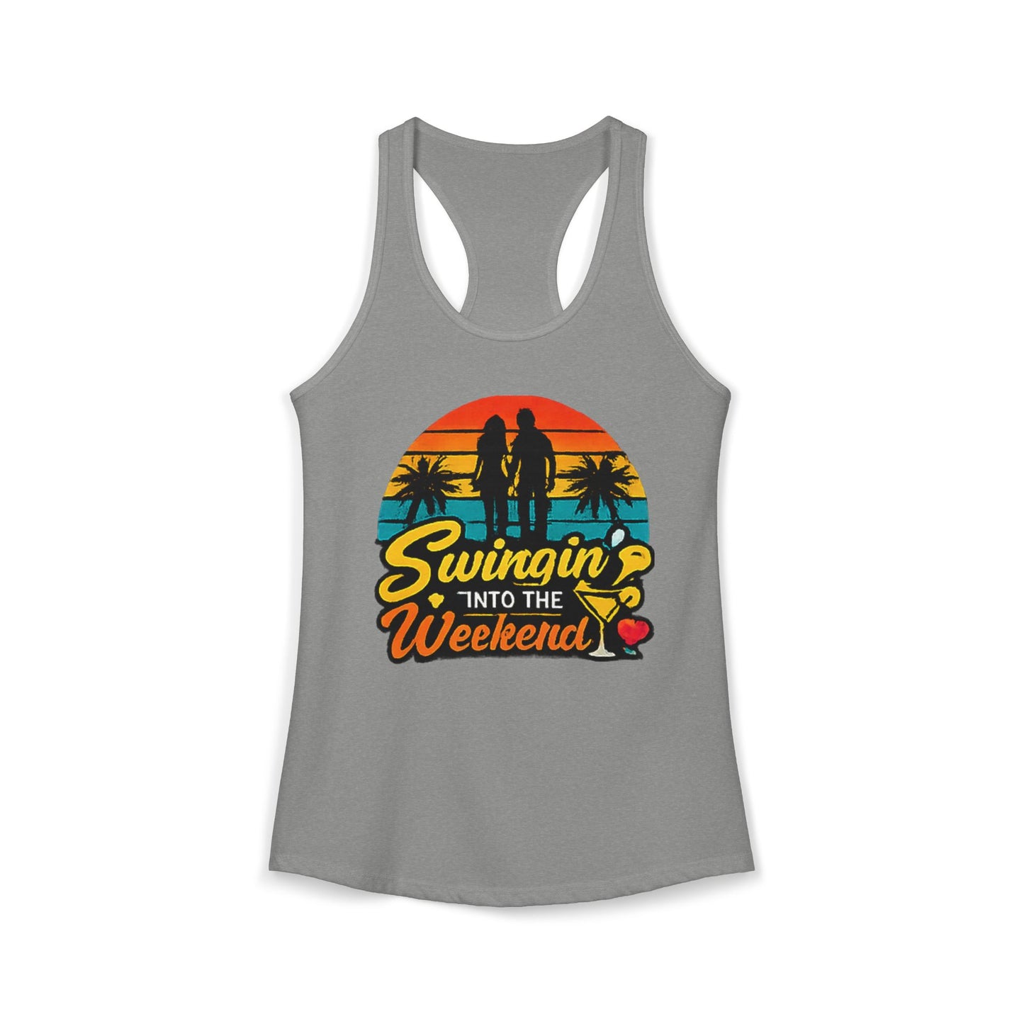 Swingin' Into the Weekend Racerback Tank Top