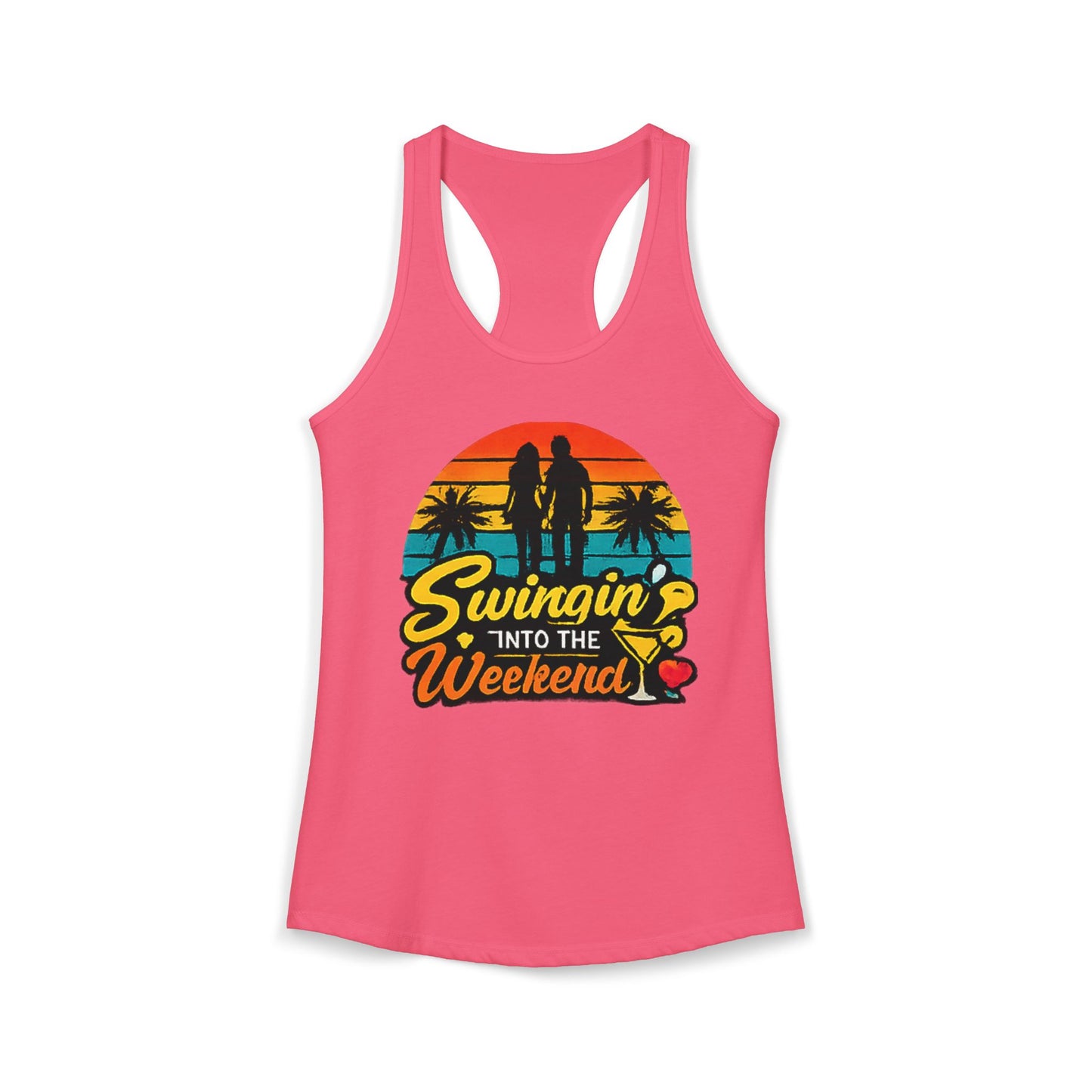 Swingin' Into the Weekend Racerback Tank Top