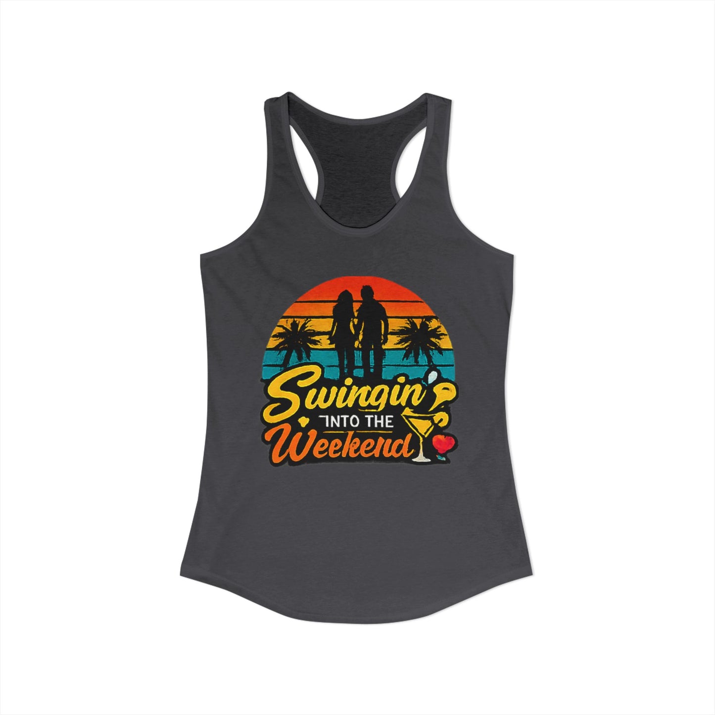 Swingin' Into the Weekend Racerback Tank Top