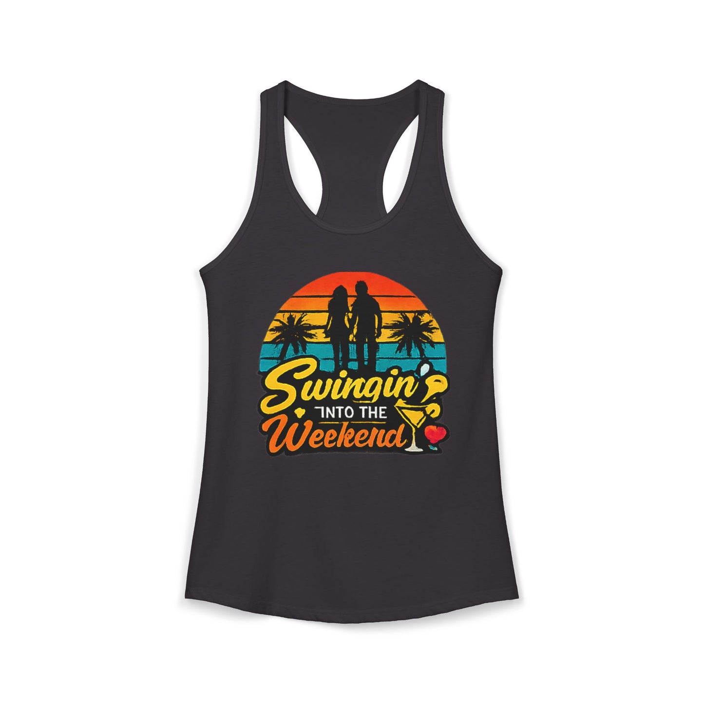 Swingin' Into the Weekend Racerback Tank Top