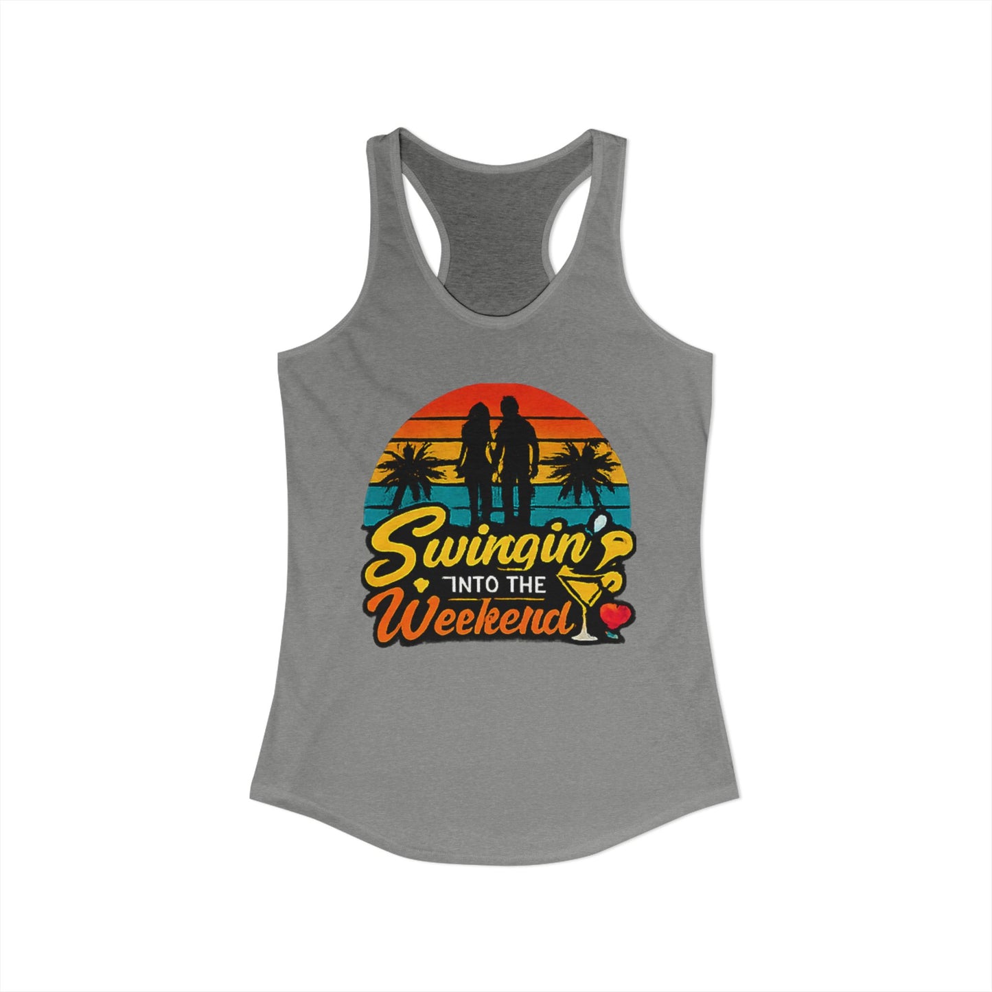 Swingin' Into the Weekend Racerback Tank Top