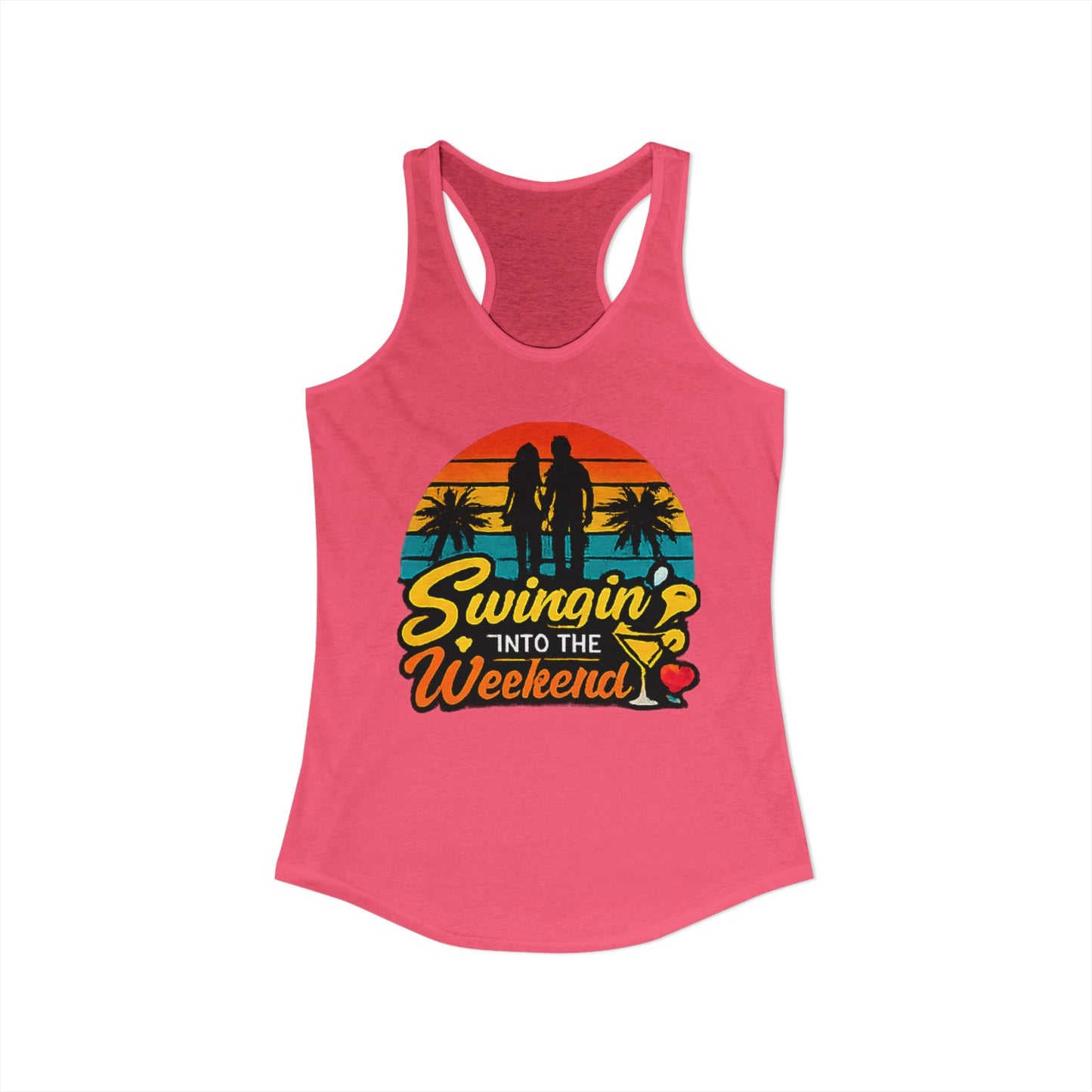 Swingin' Into the Weekend Racerback Tank Top