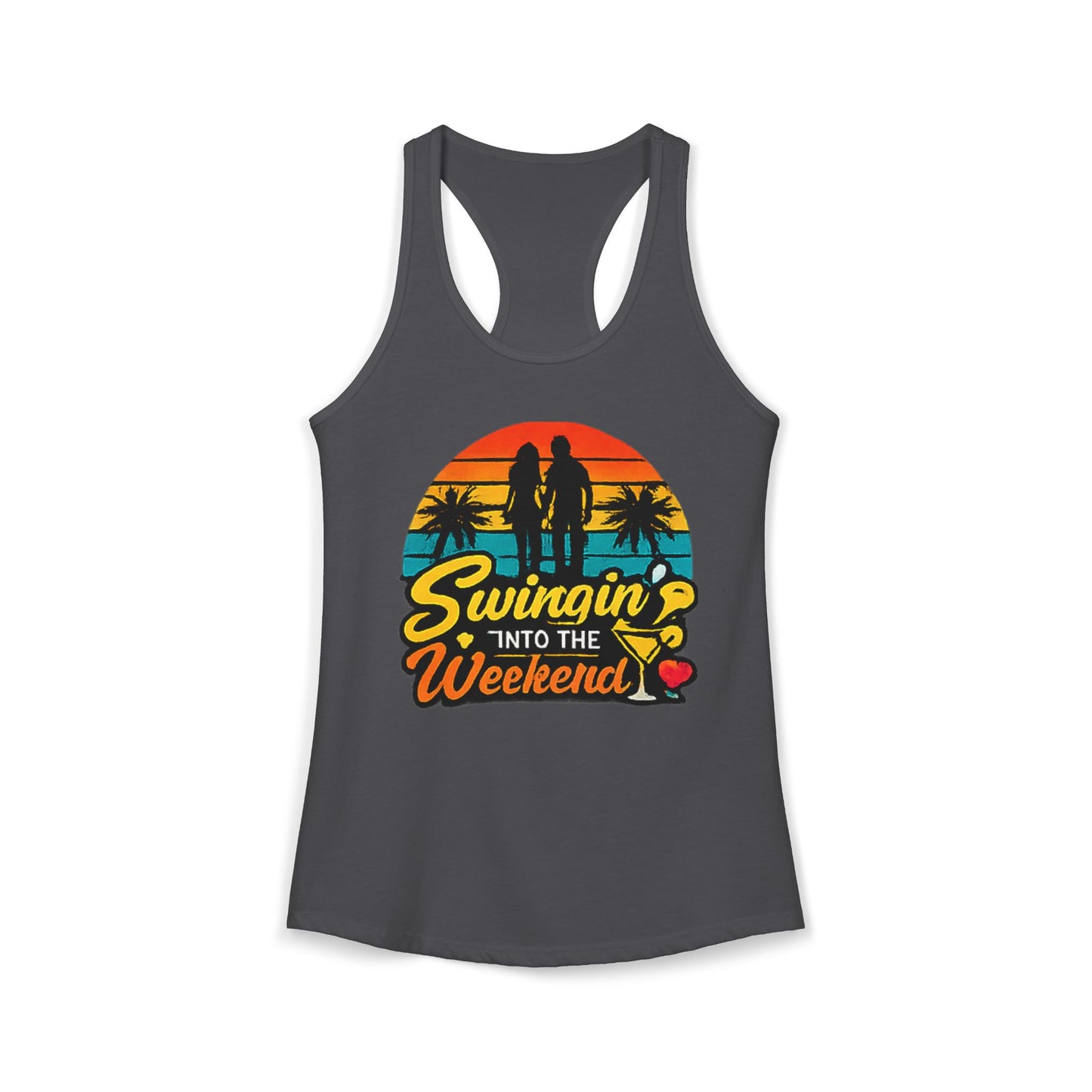 Swingin' Into the Weekend Racerback Tank Top