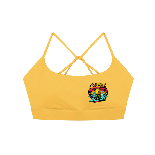 Squirt Alert Pineapple Sports Bra